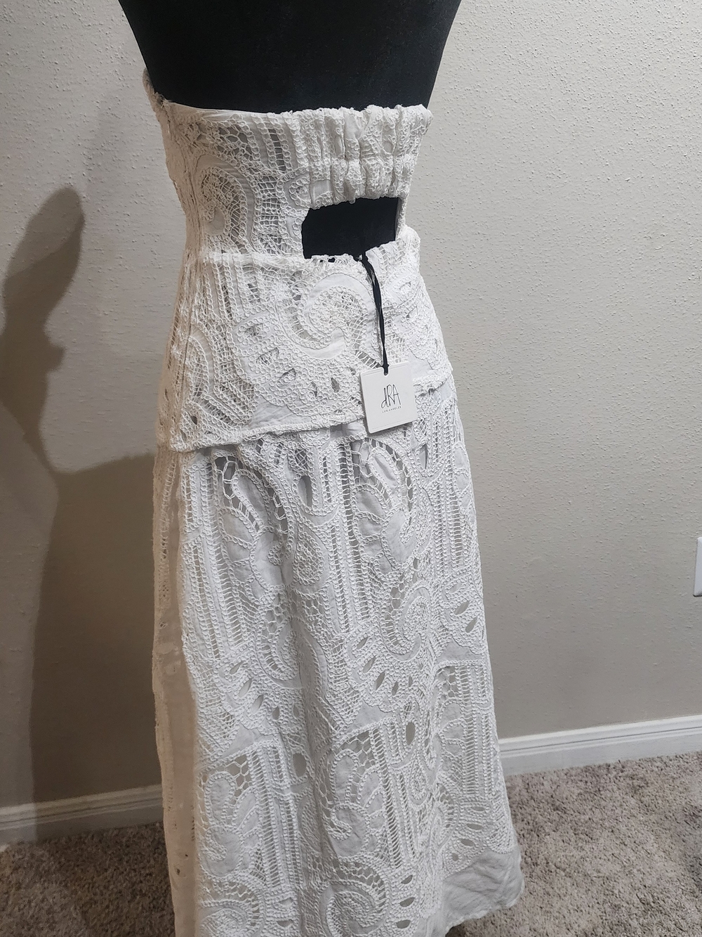 Strapless White Dress dRA - Picture 13 of 16